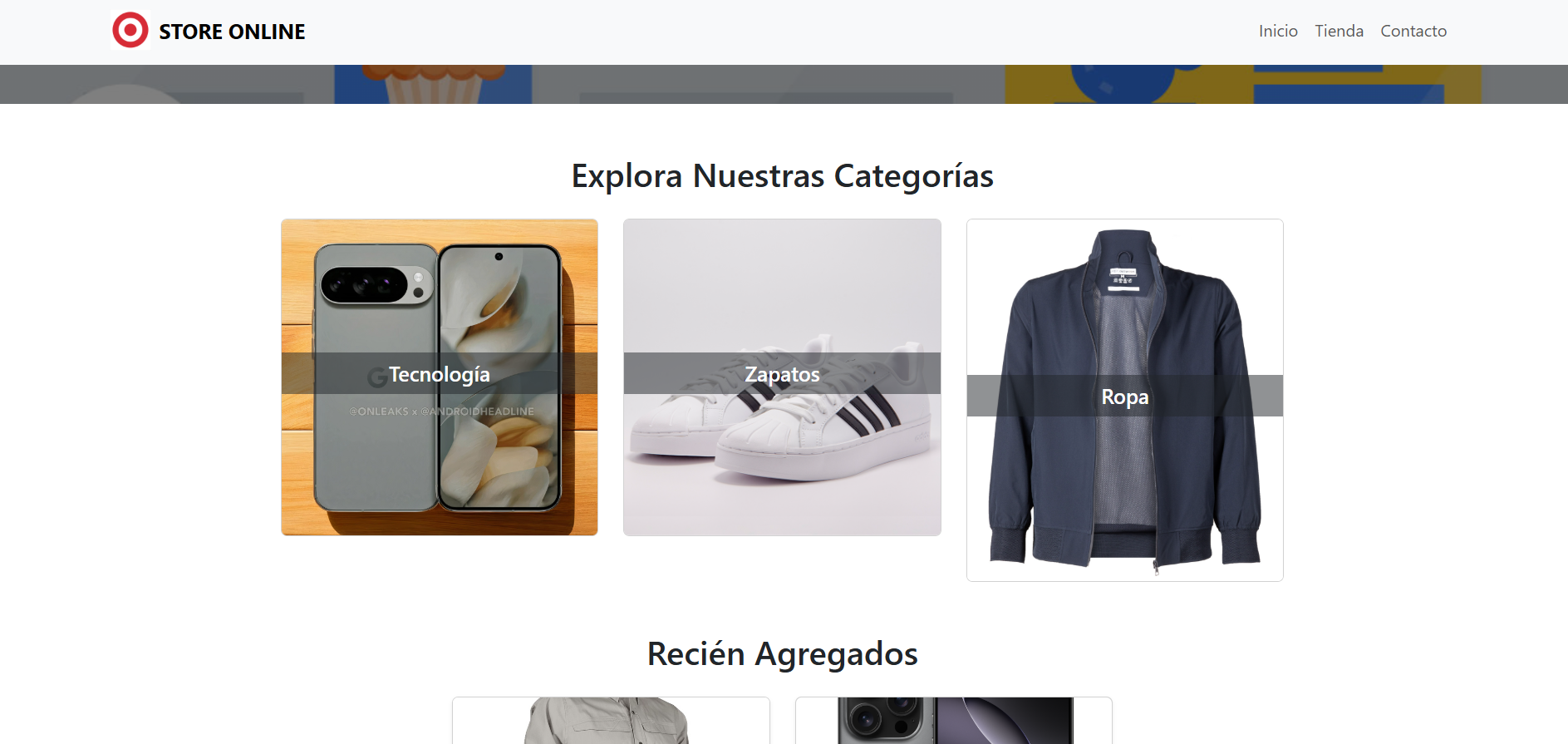 Vista previa del proyecto: Tienda Online