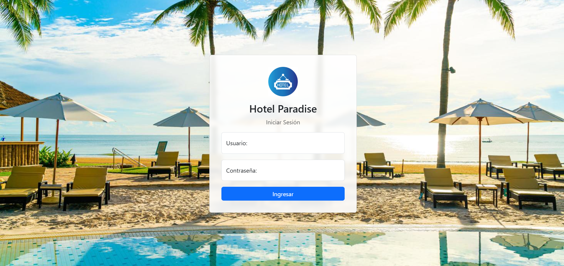 Vista previa del proyecto: Sistema Hotel